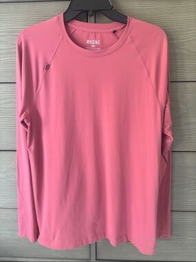 RHONE Rose Pink Long Sleeve Crew